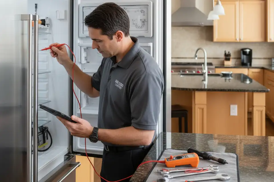 Certified Sub-Zero technician at work